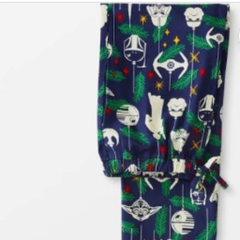 Hanna Andersson Holiday StarWars Flannel Pajama Pants - Size Large